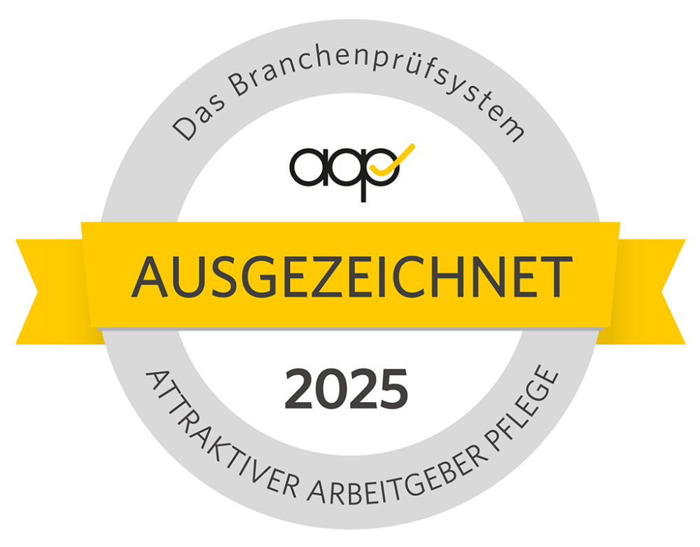 Attraktiver Arbeitgeber Pflege Siegel - Ausgezeichnet